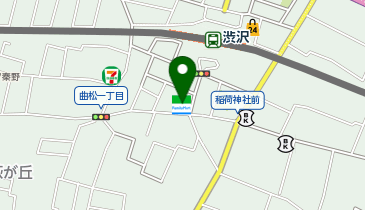 CHARGESPOT(チャージスポット)ファミリーマート 渋沢南店の地図画像