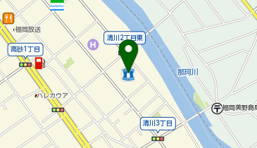 CHARGESPOT(チャージスポット)ローソン 福岡清川二丁目店の地図画像