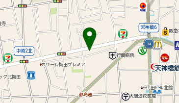 CHARGESPOT(チャージスポット)東横INN 大阪天神橋筋六丁目の地図画像