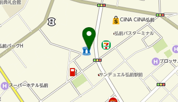 CHARGESPOT(チャージスポット)ローソン 弘前駅前三丁目店の地図画像