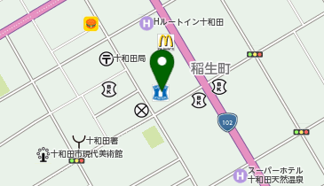 CHARGESPOT(チャージスポット)ローソン 十和田官庁街通店の地図画像