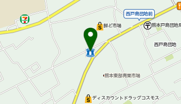 CHARGESPOT(チャージスポット)ローソン 熊本戸島西店の地図画像