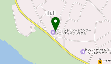 CHARGESPOT(チャージスポット)ファミリーマート もとぶ山川店の地図画像