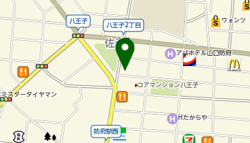 CHARGESPOT(チャージスポット)chocoZAP 防府八王子の地図画像