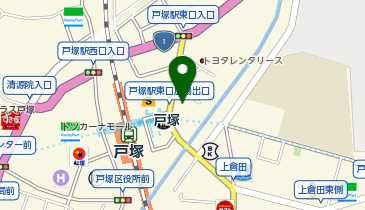CHARGESPOT(チャージスポット)みずほ銀行 戸塚駅東口の地図画像