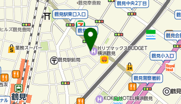 CHARGESPOT(チャージスポット)ホテルリブマックス BUDGET横浜鶴見の地図画像