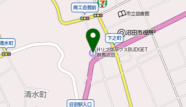 CHARGESPOT(チャージスポット)ホテルリブマックス BUDGET群馬沼田の地図画像