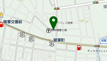 ChargeSPOT ローソン 熊本健軍三丁目店の地図画像