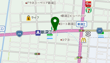 CHARGESPOT(チャージスポット)Osaka Metro 新深江駅(千日前線 新深江駅東改札外)の地図画像