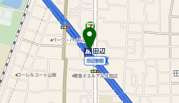 CHARGESPOT(チャージスポット)Osaka Metro 田辺駅(谷町線 田辺駅改札内)の地図画像