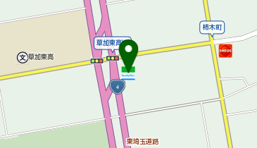 CHARGESPOT(チャージスポット)ファミリーマート 草加ひがし店の地図画像