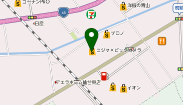 CHARGESPOT(チャージスポット)コジマ&times;ビックカメラ 多賀城店の地図画像