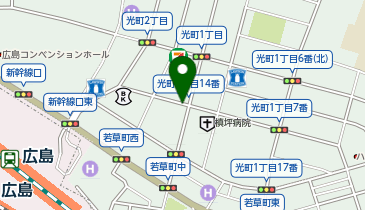 CHARGESPOT(チャージスポット)ローソン 広島光町南店の地図画像