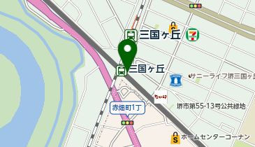 ChargeSPOT セブン-イレブン 南海三国ヶ丘駅店の地図画像