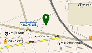 CHARGESPOT(チャージスポット)スギ薬局 太田西本町店の地図画像