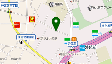 ChargeSPOT セブン-イレブン 北青山2丁目店の地図画像
