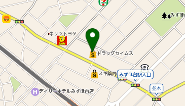 CHARGESPOT(チャージスポット)ドラッグセイムス 東みずほ台店の地図画像