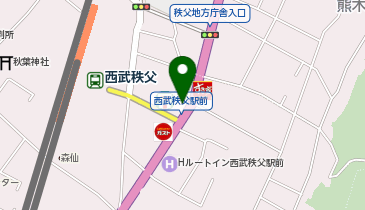 CHARGESPOT(チャージスポット)夢庵 秩父駅前の地図画像