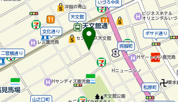CHARGESPOT(チャージスポット)ファミリーマート センテラス天文館店の地図画像