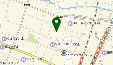CHARGESPOT(チャージスポット)東横INN 北上駅西口の地図画像