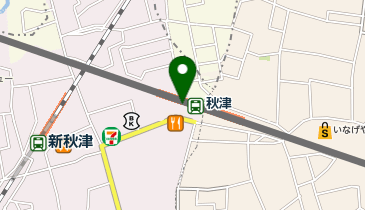 CHARGESPOT(チャージスポット)西武鉄道 秋津駅 南口(改札内)の地図画像