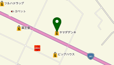 CHARGESPOT(チャージスポット)ヤマダデンキ テックランド遠野店の地図画像