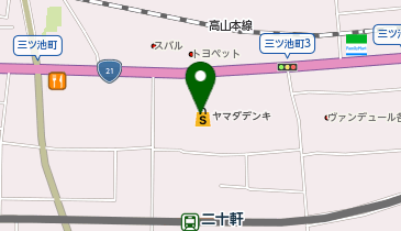 CHARGESPOT(チャージスポット)ヤマダデンキ テックランド 各務原店の地図画像