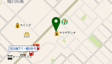 CHARGESPOT(チャージスポット)ヤマダデンキ テックランド 石狩店の地図画像