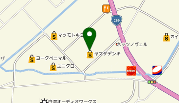 CHARGESPOT(チャージスポット)ヤマダデンキ テックランド 白河店の地図画像