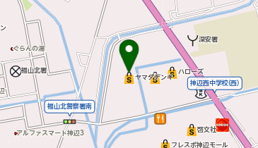 CHARGESPOT(チャージスポット)ヤマダデンキ テックランド 福山北店の地図画像