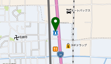 CHARGESPOT(チャージスポット)ローソン 御所元町西店の地図画像