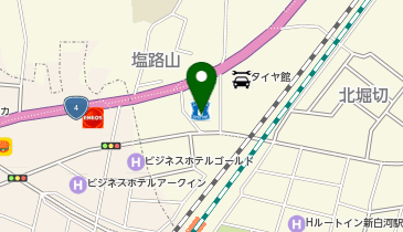 CHARGESPOT(チャージスポット)ローソン 新白河五丁目店の地図画像