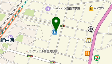 CHARGESPOT(チャージスポット)ローソン 新白河二丁目店の地図画像