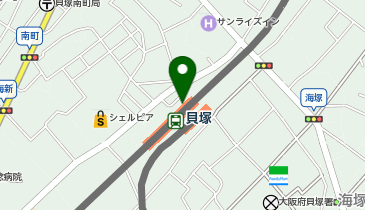 ChargeSPOT セブン-イレブン 南海貝塚駅店の地図画像