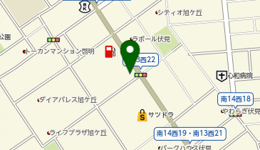 CHARGESPOT(チャージスポット)ローソン 札幌旭ヶ丘店の地図画像