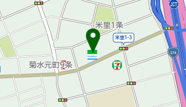 CHARGESPOT(チャージスポット)ファミリーマート 札幌インター前店の地図画像