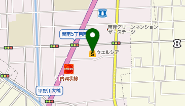 CHARGESPOT(チャージスポット)ウエルシア 生野巽南店の地図画像