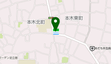 ChargeSPOT ファミリーマート 本木東町店の地図画像