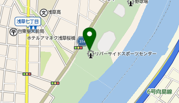 CHARGESPOT(チャージスポット)【自販機】台東リバーサイド スポーツセンター食堂の地図画像