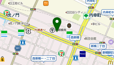 ChargeSPOT ファミリーマート 西新橋一丁目店の地図画像