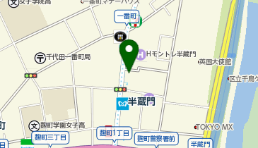 ChargeSPOT ファミリーマート 半蔵門駅前店の地図画像