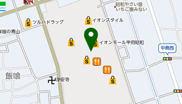 CHARGESPOT(チャージスポット)UQスポット イオンモール甲府昭和の地図画像