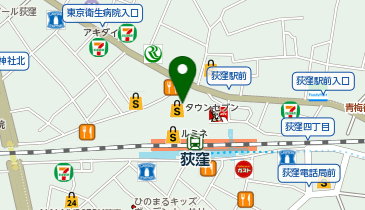 CHARGESPOT(チャージスポット)iPhone修理工房 荻窪タウンセブン店の地図画像