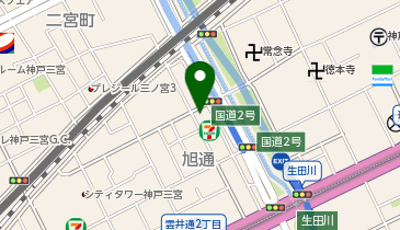 CHARGESPOT(チャージスポット)エニタイムフィットネス 三宮旭通店の地図画像