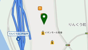 CHARGESPOT(チャージスポット)UQスポット イオンモール常滑の地図画像