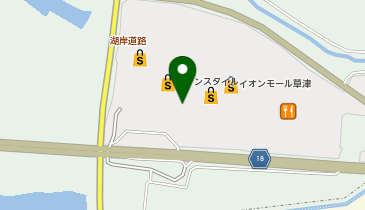 CHARGESPOT(チャージスポット)UQスポット イオンモール草津の地図画像