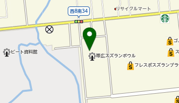 CHARGESPOT(チャージスポット)カラオケ歌屋 帯広稲田店の地図画像