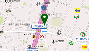 ChargeSPOT ファミリーマート 千住三丁目店の地図画像