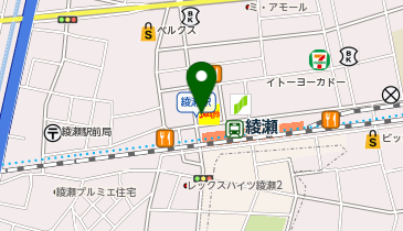 ChargeSPOT ファミリーマート 綾瀬駅前店の地図画像