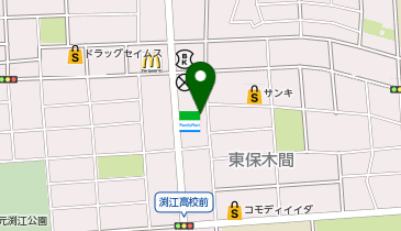 ChargeSPOT ファミリーマート 東保木間二丁目店の地図画像